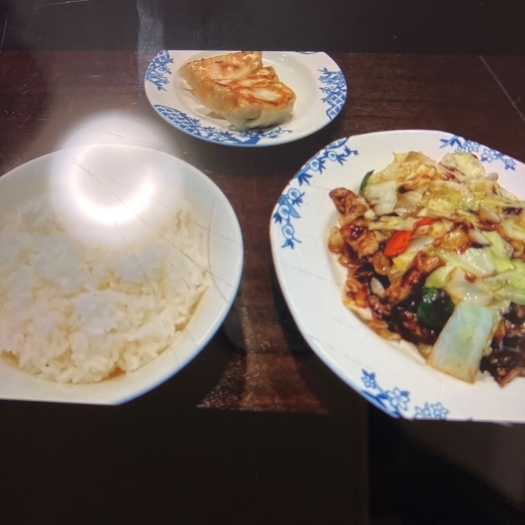 ユーザーが投稿したホイコーロウ定食の写真 - 実際訪問したユーザーが直接撮影して投稿した一ツ家中華料理バーミヤン 足立保塚店の写真