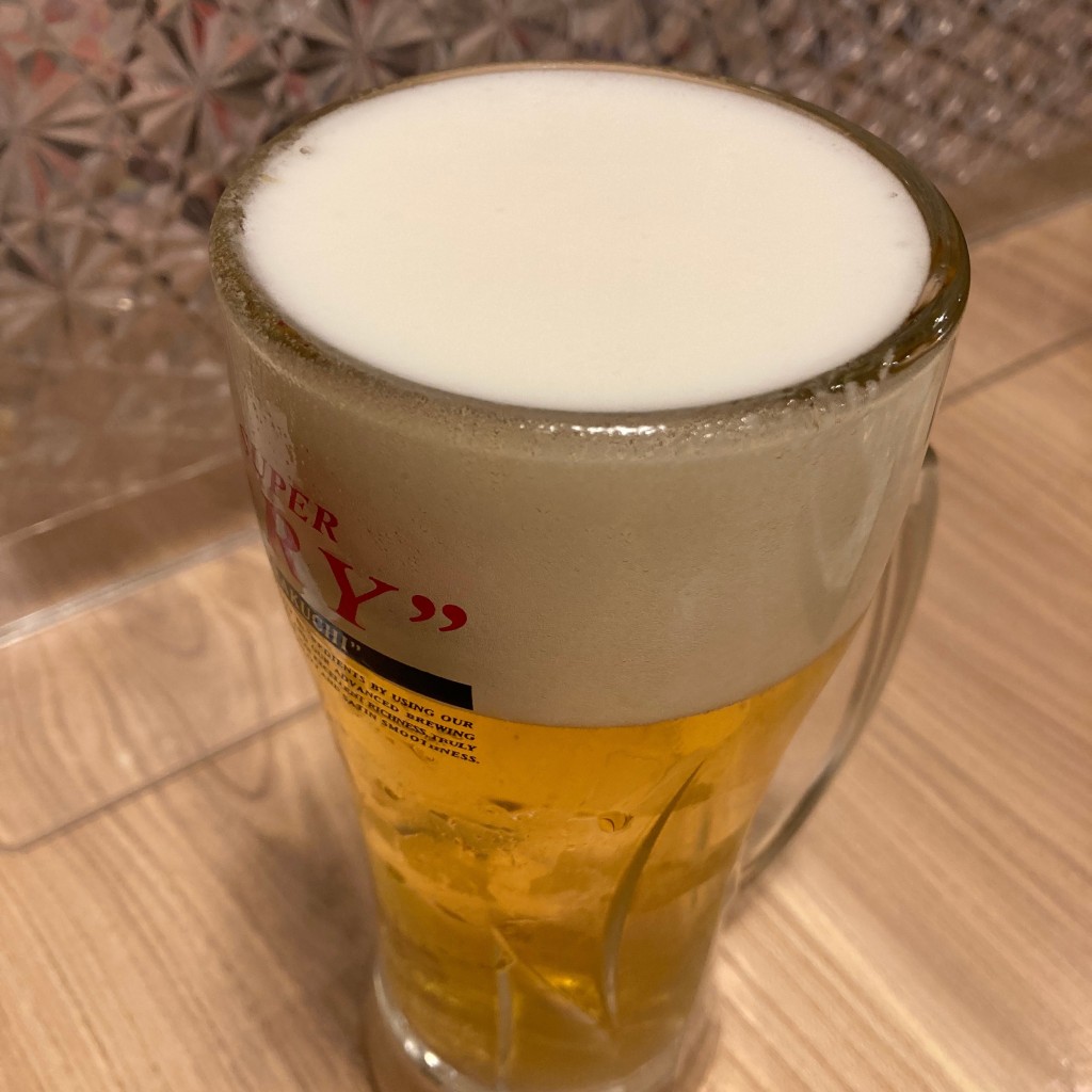 ユーザーが投稿した生ビールの写真 - 実際訪問したユーザーが直接撮影して投稿した岡本居酒屋酒場とらず 鉄板スタンドとらず。摂津本山店の写真