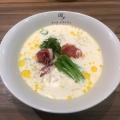 聖夜のホワイトらぁ麺 - 実際訪問したユーザーが直接撮影して投稿した陽東ラーメン専門店ドゥエイタリアン 宇都宮の写真のメニュー情報