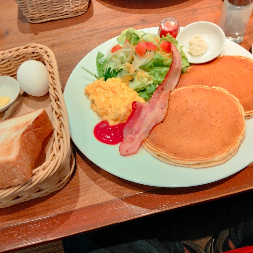 ユーザーが投稿したパンケーキCの写真 - 実際訪問したユーザーが直接撮影して投稿した大成町カフェジロー珈琲 大宮店の写真
