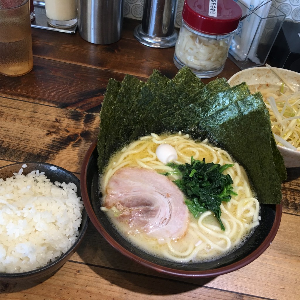 ユーザーが投稿したとんこつ塩ネギラーメンの写真 - 実際訪問したユーザーが直接撮影して投稿した旭町ラーメン / つけ麺横浜家系ラーメン 力丸家の写真