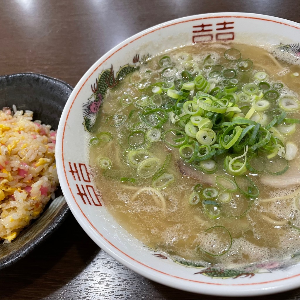 ユーザーが投稿したラーメン&ミニチャーハンの写真 - 実際訪問したユーザーが直接撮影して投稿した松島ラーメン専門店須恵三洋軒 松島店の写真