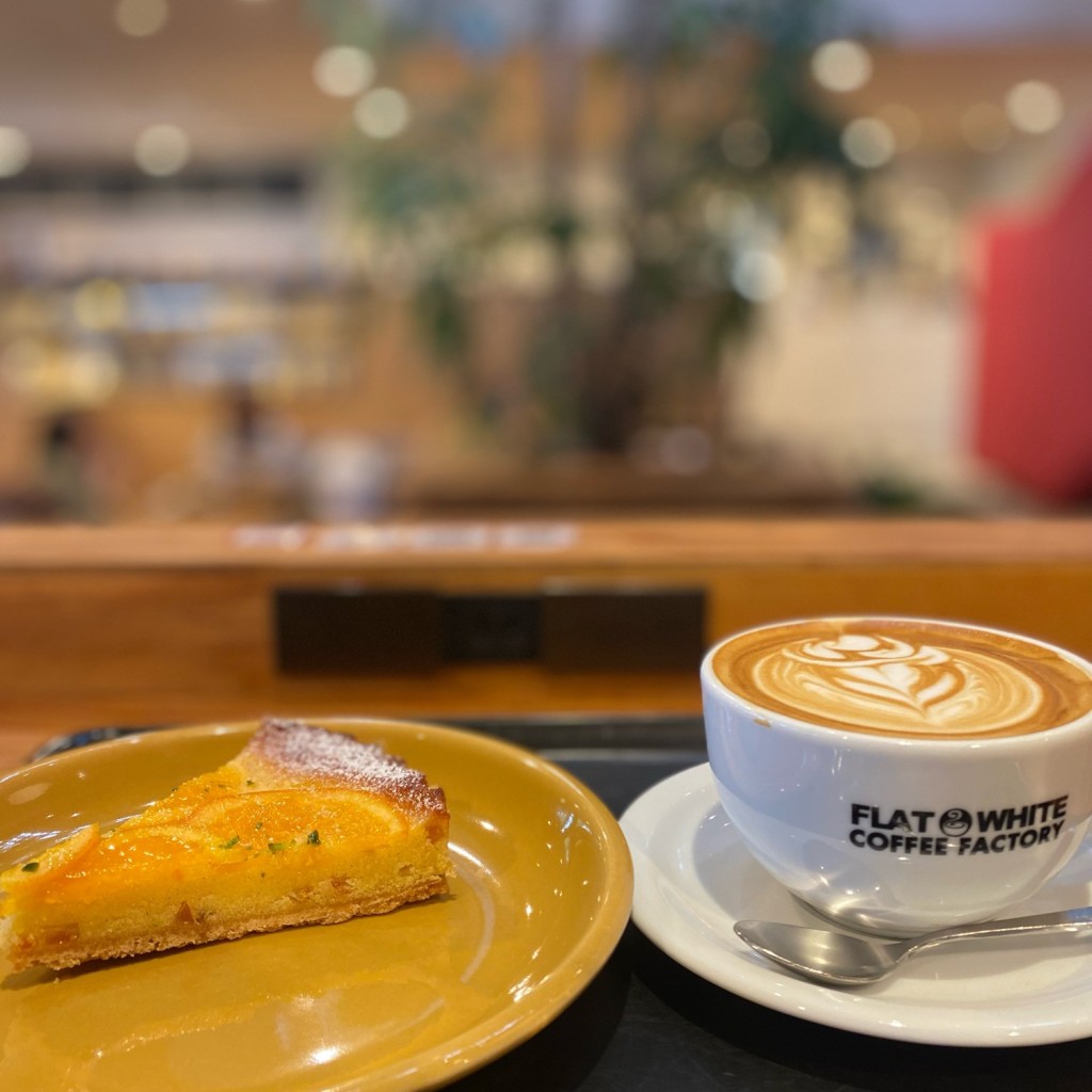 なかまる_東北グルメ_宮城秋田さんが投稿した荒井東カフェのお店フラットホワイト コーヒーファクトリー 荒井店/FLAT WHITE COFFEE  アライテンの写真