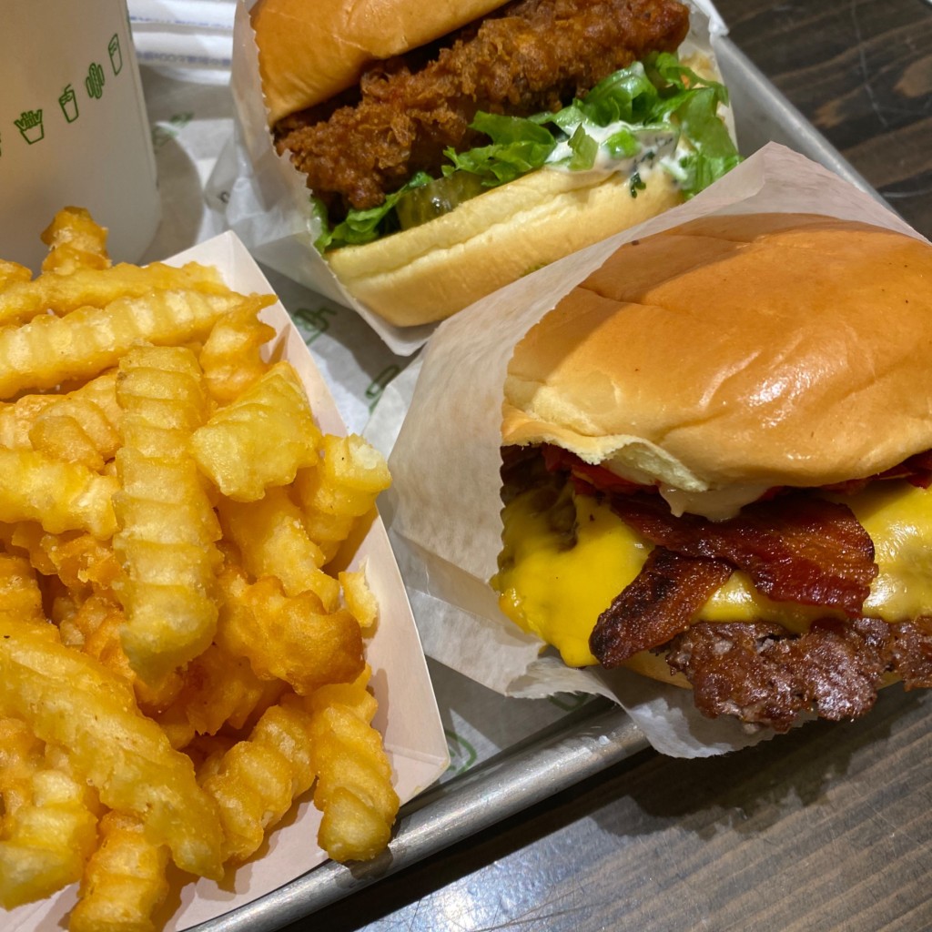 ユーザーが投稿したChicken Shack(W)の写真 - 実際訪問したユーザーが直接撮影して投稿した六本木ハンバーガーシェイクシャック 六本木店の写真