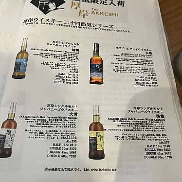 実際訪問したユーザーが直接撮影して投稿した丸の内バーJapanese Malt Whisky SAKURA グランスタ東京店の写真