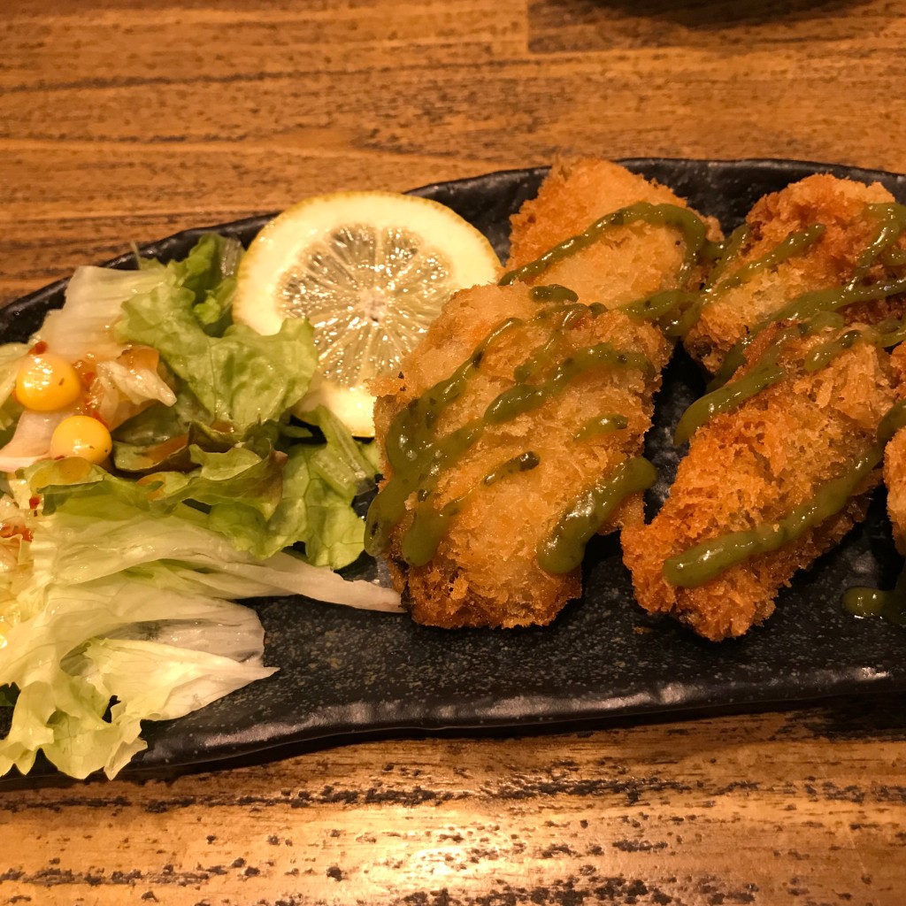 ユーザーが投稿したサンマ梅しそフライの写真 - 実際訪問したユーザーが直接撮影して投稿した平田町今尾和食 / 日本料理おさかな舎 OSAKANAYAの写真