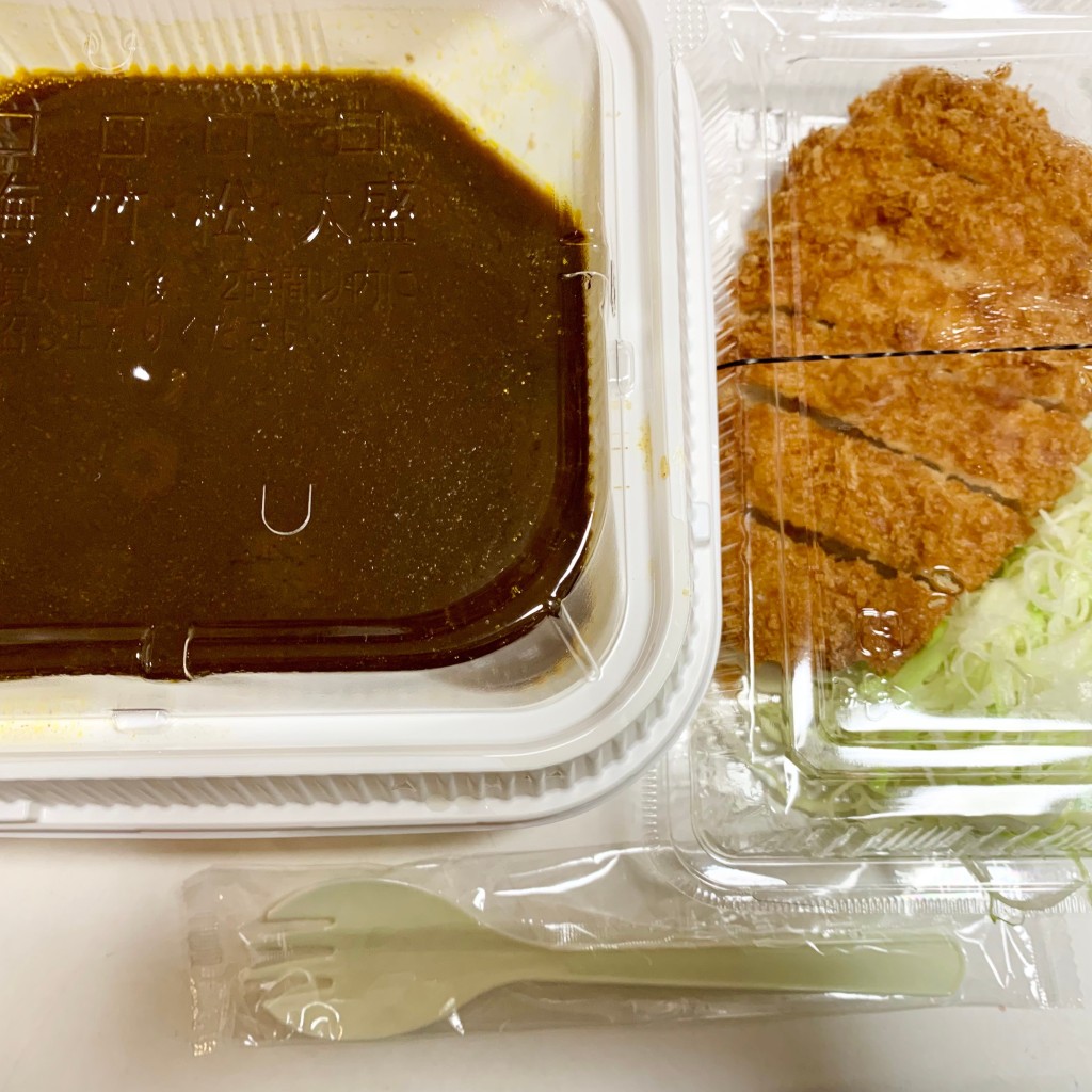 ユーザーが投稿したカツカレー(竹)の写真 - 実際訪問したユーザーが直接撮影して投稿した元総社町とんかつかつや 前橋元総社店の写真