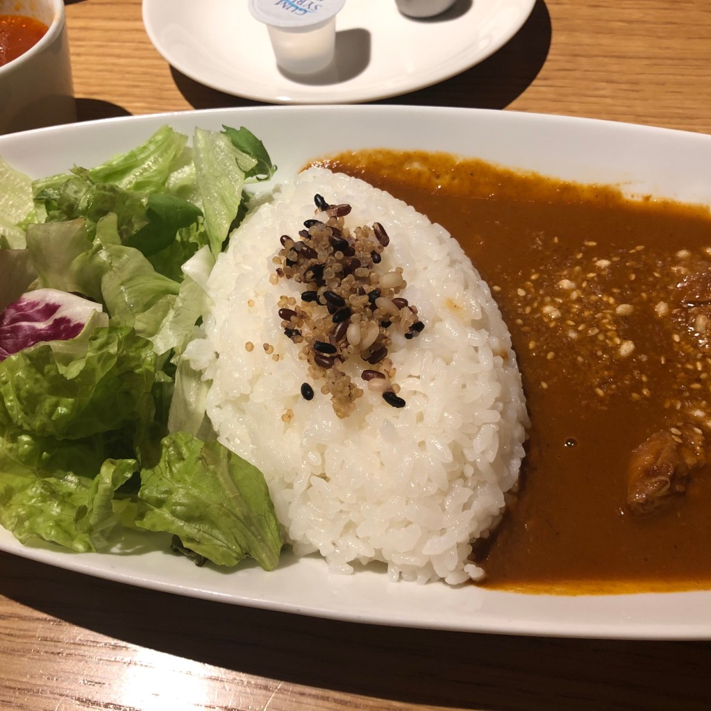 ユーザーが投稿したチキンカレーの写真 - 実際訪問したユーザーが直接撮影して投稿した美園喫茶店むさしの森珈琲 守谷店の写真