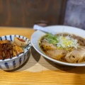 中華そば味噌、チャーシュー丼 - 実際訪問したユーザーが直接撮影して投稿した千林ラーメン専門店中華そば いちかばちかの写真のメニュー情報