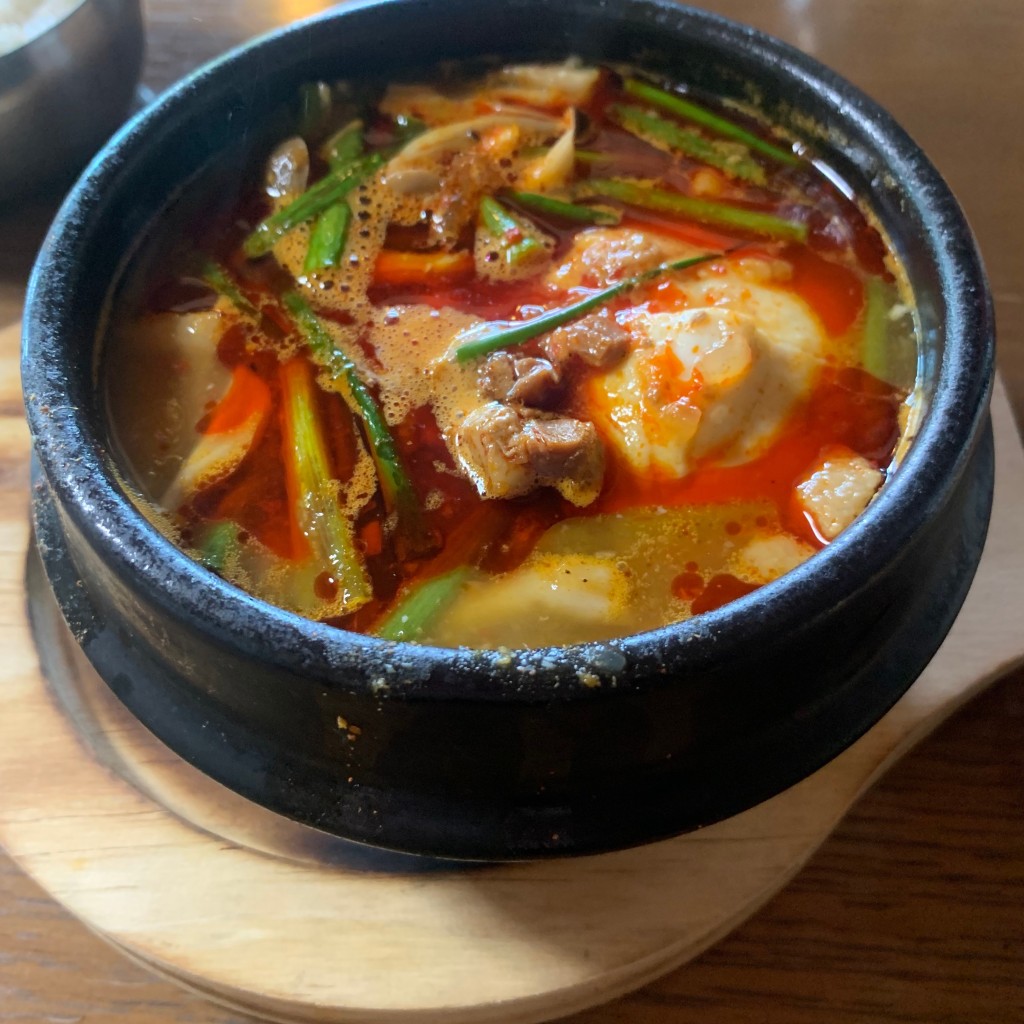 ユーザーが投稿したスンドゥブAコースの写真 - 実際訪問したユーザーが直接撮影して投稿した上末松韓国料理景福宮 本店の写真