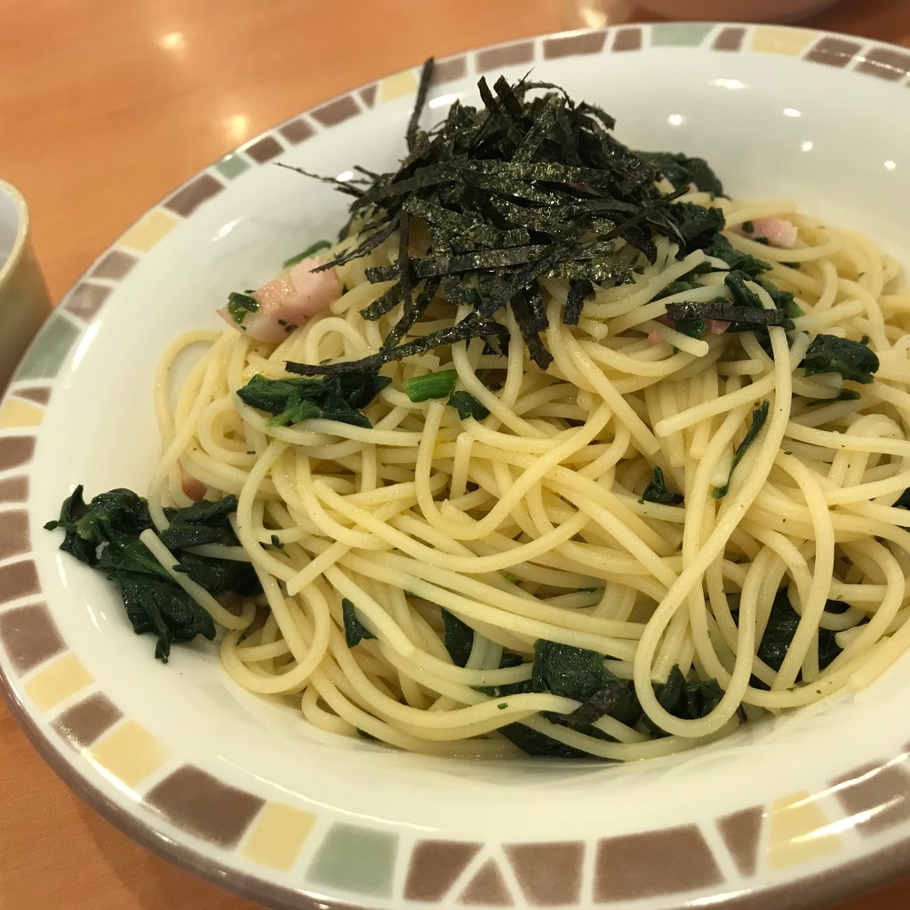 ユーザーが投稿したランチ ホウレン草スパの写真 - 実際訪問したユーザーが直接撮影して投稿した大清水イタリアンサイゼリヤ イオンモール富谷店の写真