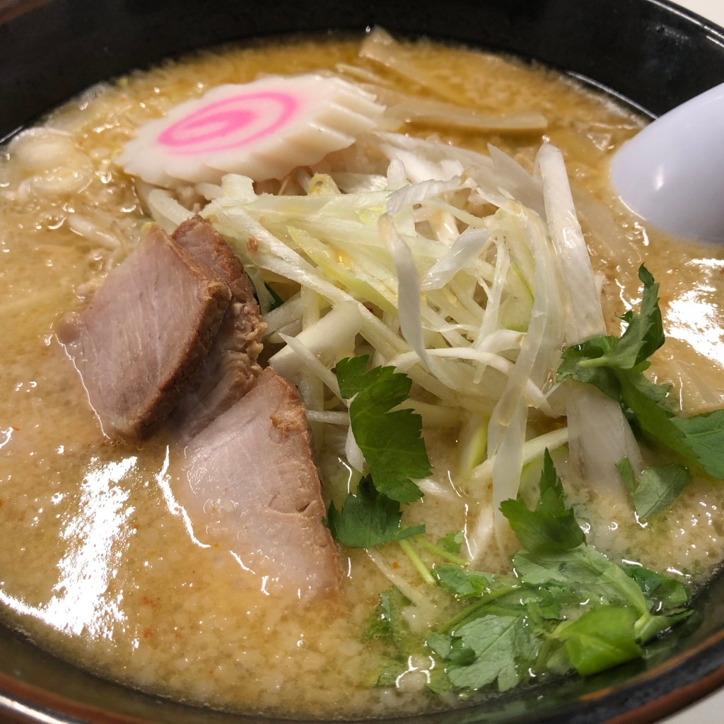 ユーザーが投稿した旨味噌ラーメンの写真 - 実際訪問したユーザーが直接撮影して投稿した牡丹中華料理三幸苑の写真