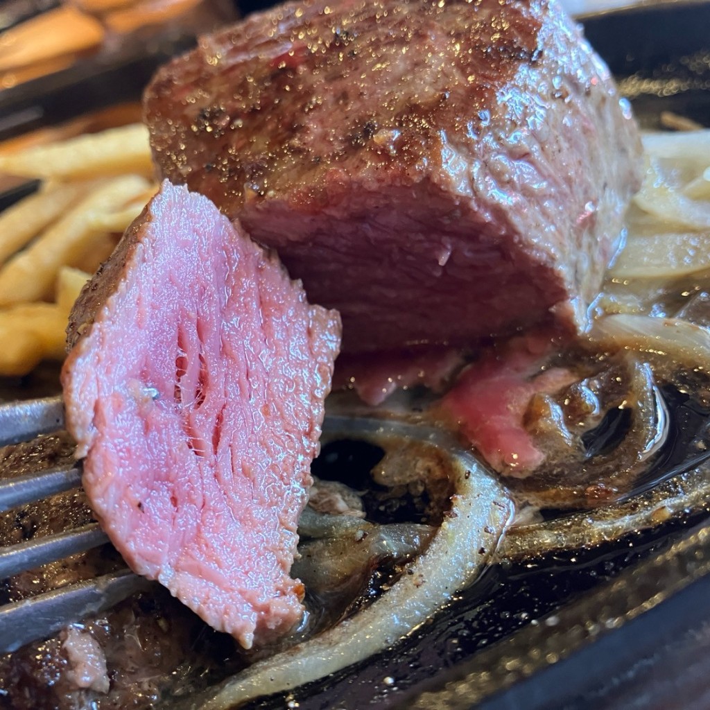 ユーザーが投稿したブロンコおじさんのこだわり炭焼きがんこハンバーグ&炭焼きやわらかランチステーキの写真 - 実際訪問したユーザーが直接撮影して投稿した日の出ステーキブロンコビリー 上尾店の写真