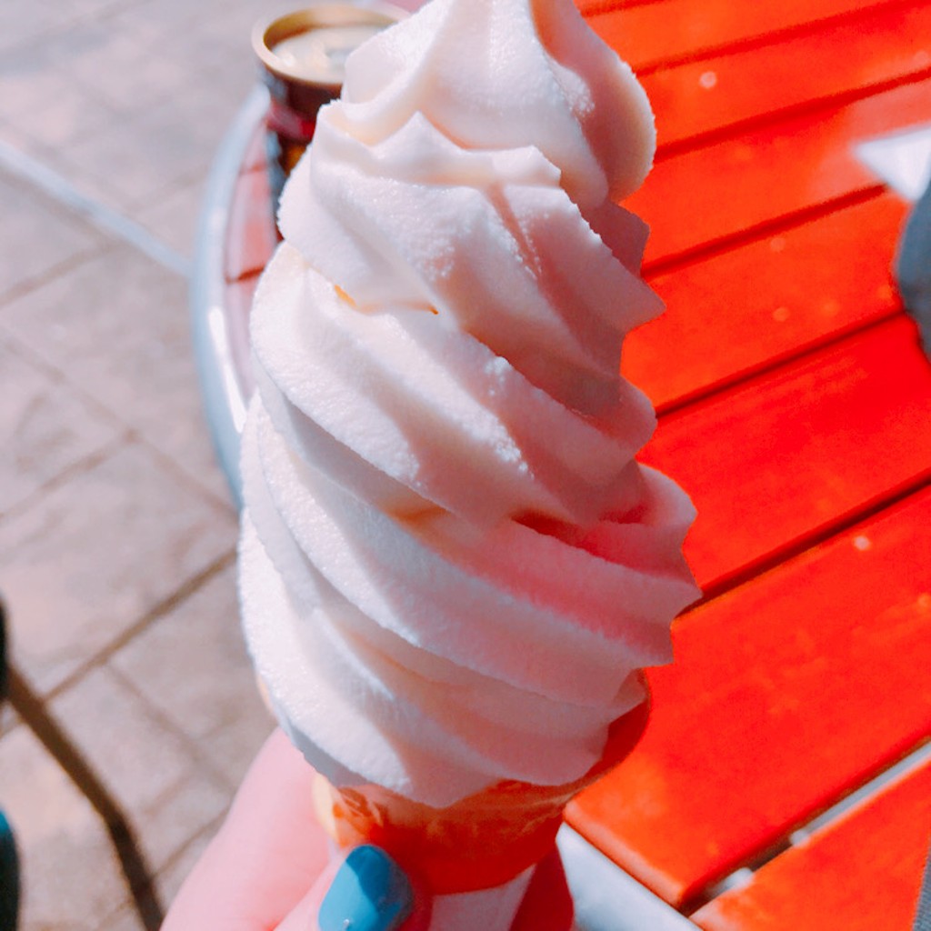 ユーザーが投稿した生乳ソフトクリームの写真 - 実際訪問したユーザーが直接撮影して投稿した江の島スイーツ江の島ゆうひ茶屋の写真