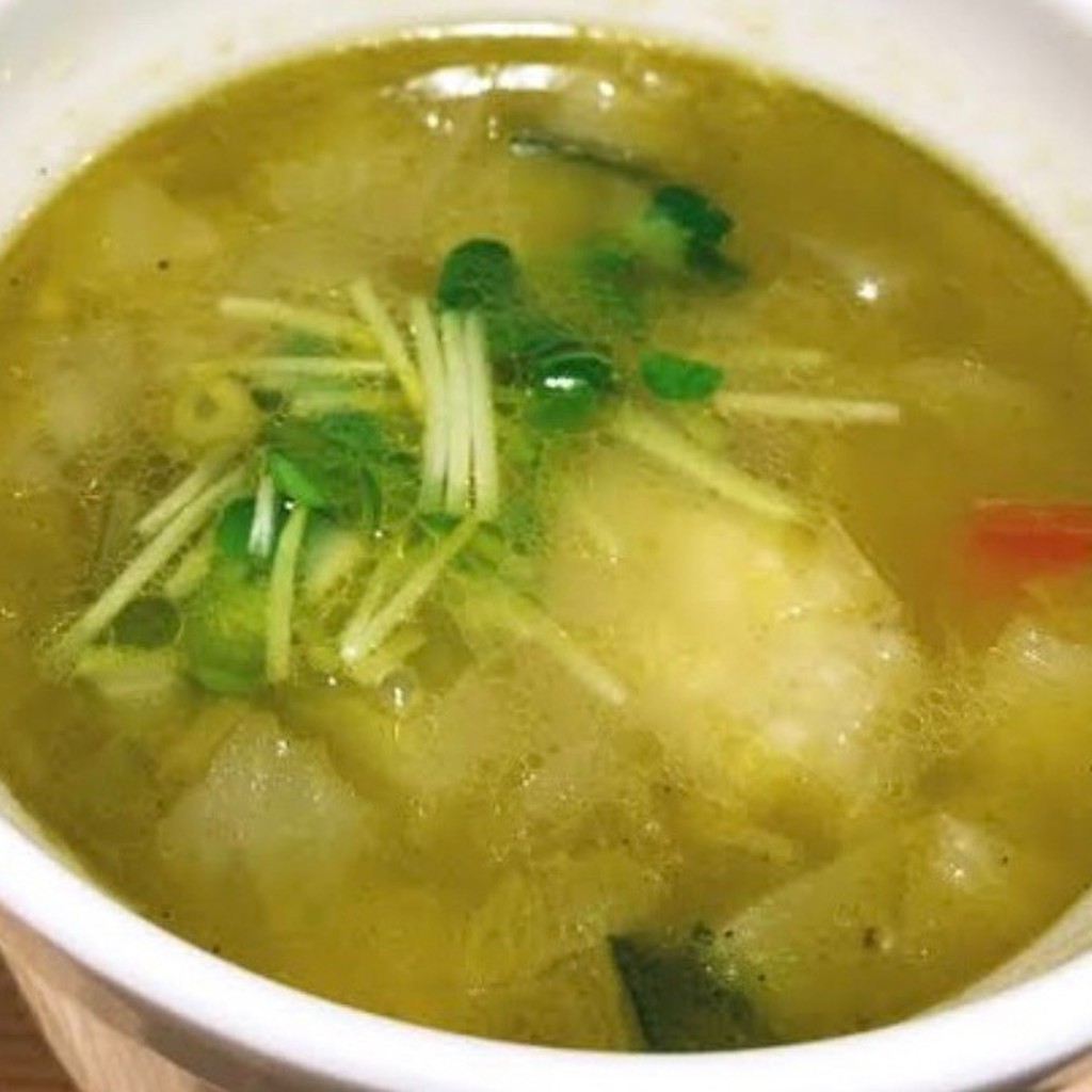 ユーザーが投稿した緑の野菜のミネストローネの写真 - 実際訪問したユーザーが直接撮影して投稿した日本橋洋食スープストックトーキョー コレド日本橋店の写真
