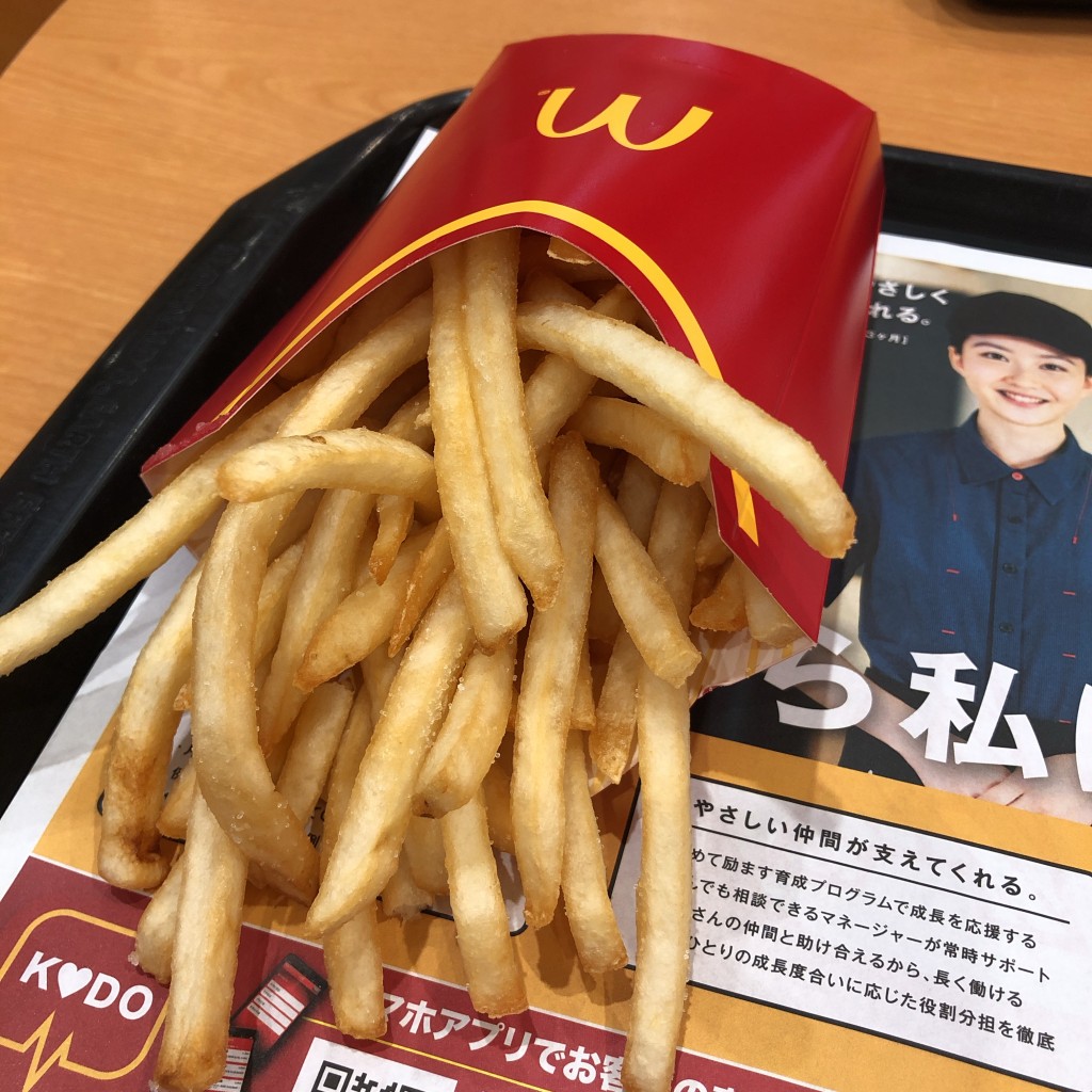 ユーザーが投稿したマックフライポテトの写真 - 実際訪問したユーザーが直接撮影して投稿した次屋ファーストフードマクドナルド イオン尼崎店の写真