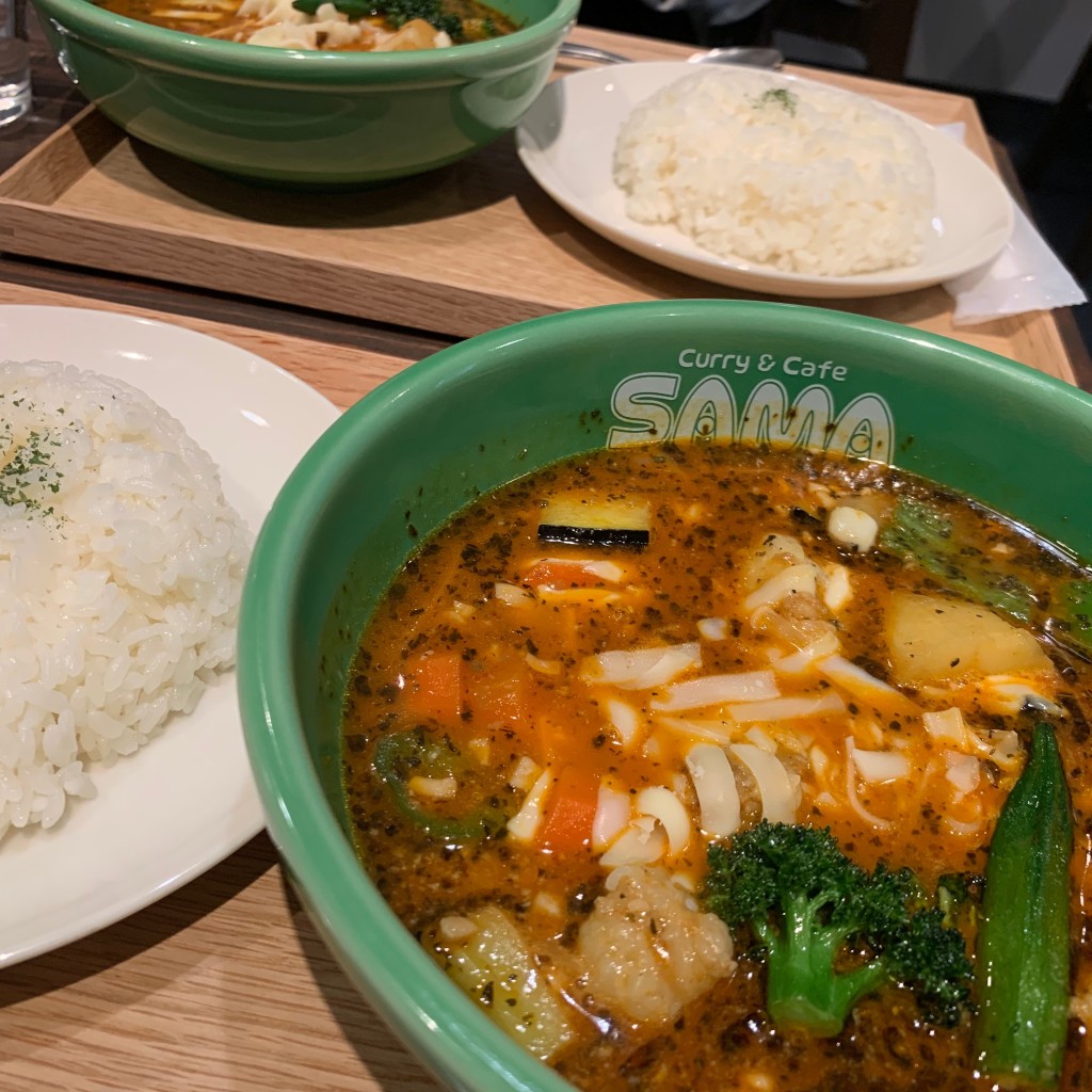 つぶつぶのこさんが投稿した北沢カレーのお店Curry&cafe SAMA下北沢店/カレーアンドカフェ サマ シモキタザワテンの写真