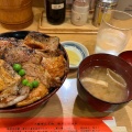 豚丼六枚 飯 - 実際訪問したユーザーが直接撮影して投稿した西二条南丼もの豚丼のぶたはげ 帯広本店の写真のメニュー情報