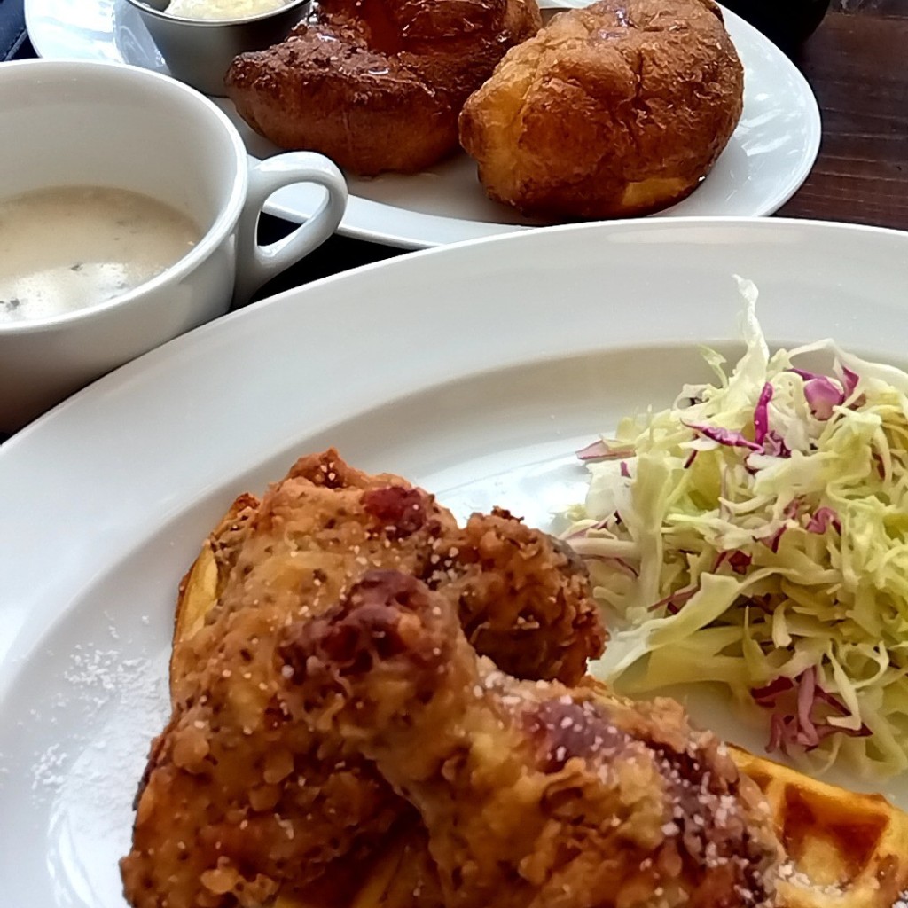 ユーザーが投稿した[Lunch] Fried Chickenの写真 - 実際訪問したユーザーが直接撮影して投稿した金港町ビストロバターミルクチャネル 横浜店の写真
