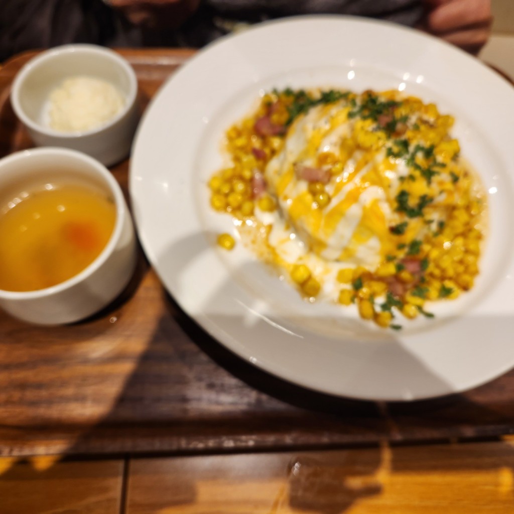 ユーザーが投稿したとうきびオムライスの写真 - 実際訪問したユーザーが直接撮影して投稿した江東橋洋食北海道キッチン ヨシミの写真
