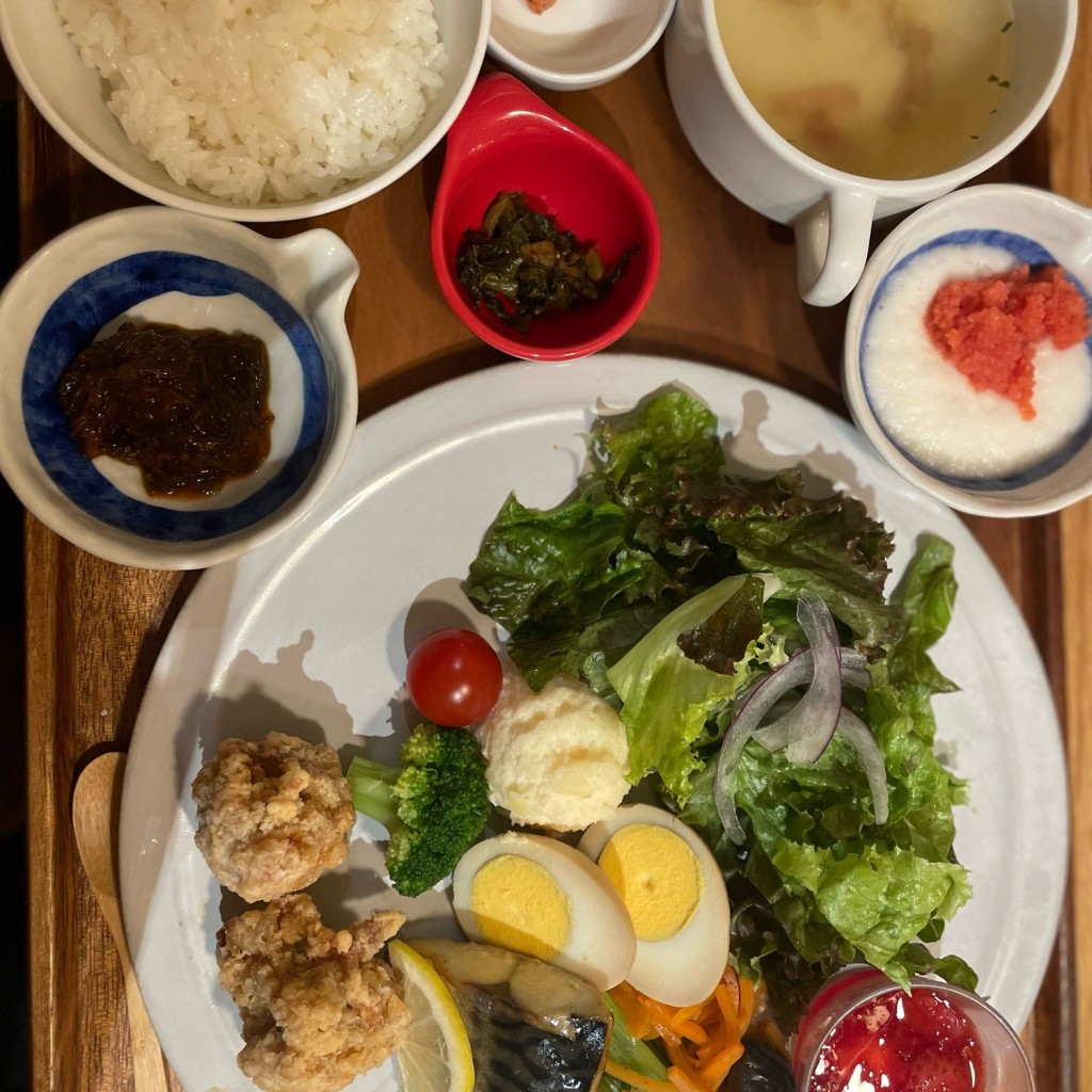 ユーザーが投稿したチキン南蛮定食の写真 - 実際訪問したユーザーが直接撮影して投稿した栄定食屋ごはんとわたし 名古屋PARCO店の写真