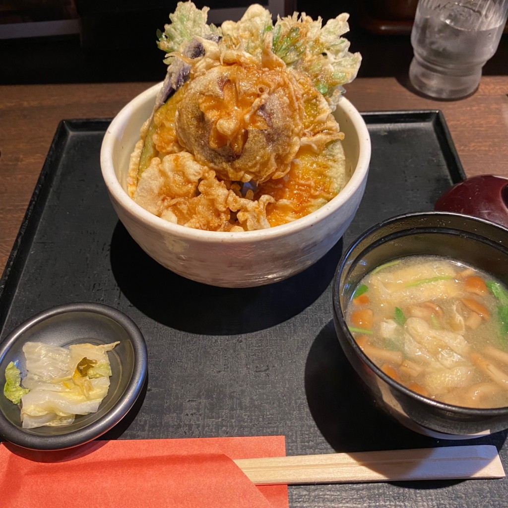 ユーザーが投稿したミニ野菜天丼の写真 - 実際訪問したユーザーが直接撮影して投稿した赤羽そば禅味 寿の写真