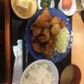 唐揚げ定食 - 実際訪問したユーザーが直接撮影して投稿した本中山定食屋福徳食堂の写真のメニュー情報