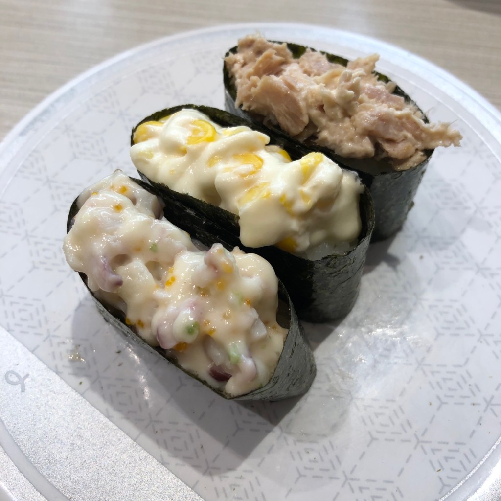 ユーザーが投稿した寿司皿150円の写真 - 実際訪問したユーザーが直接撮影して投稿した北十一条西回転寿司はま寿司 札幌中央市場前店の写真