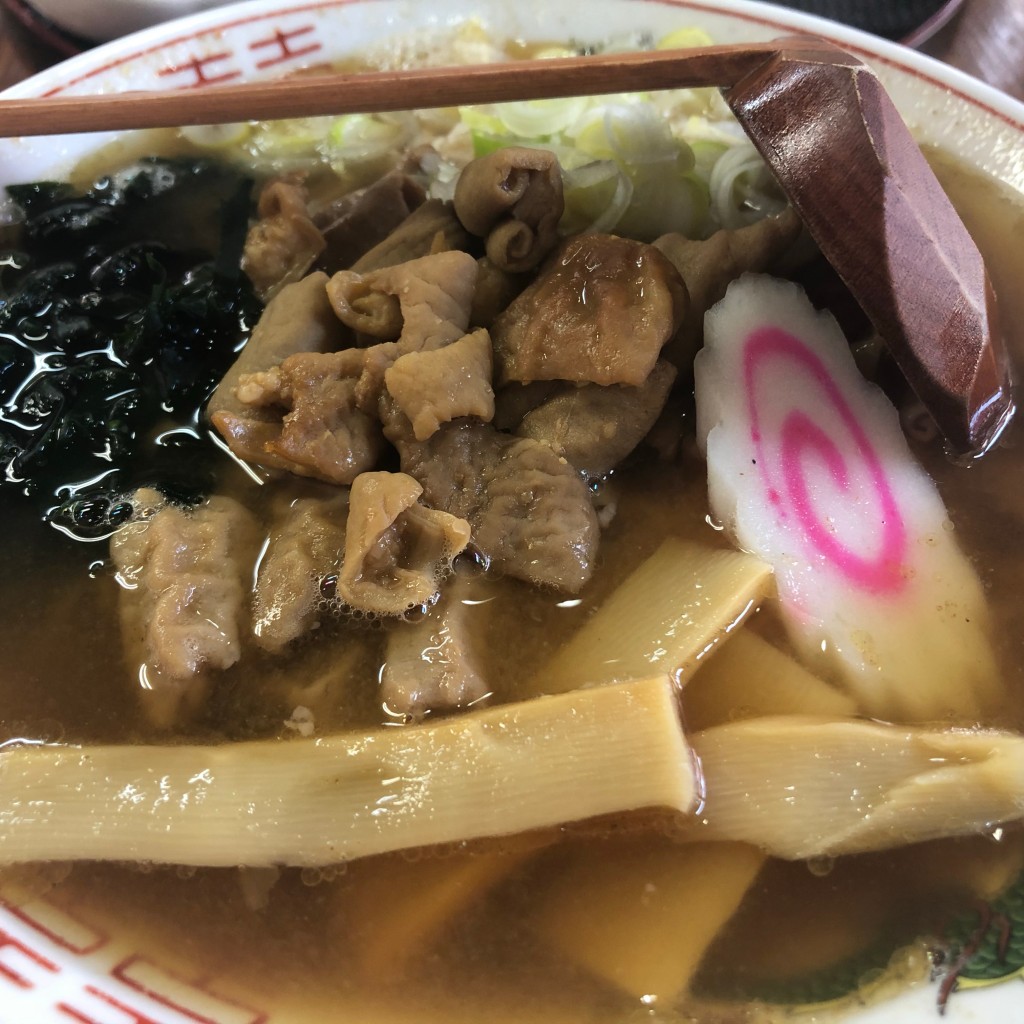 ユーザーが投稿したモツ煮ラーメンの写真 - 実際訪問したユーザーが直接撮影して投稿した鬼怒川温泉大原ラーメン / つけ麺ラーメン 八海山の写真