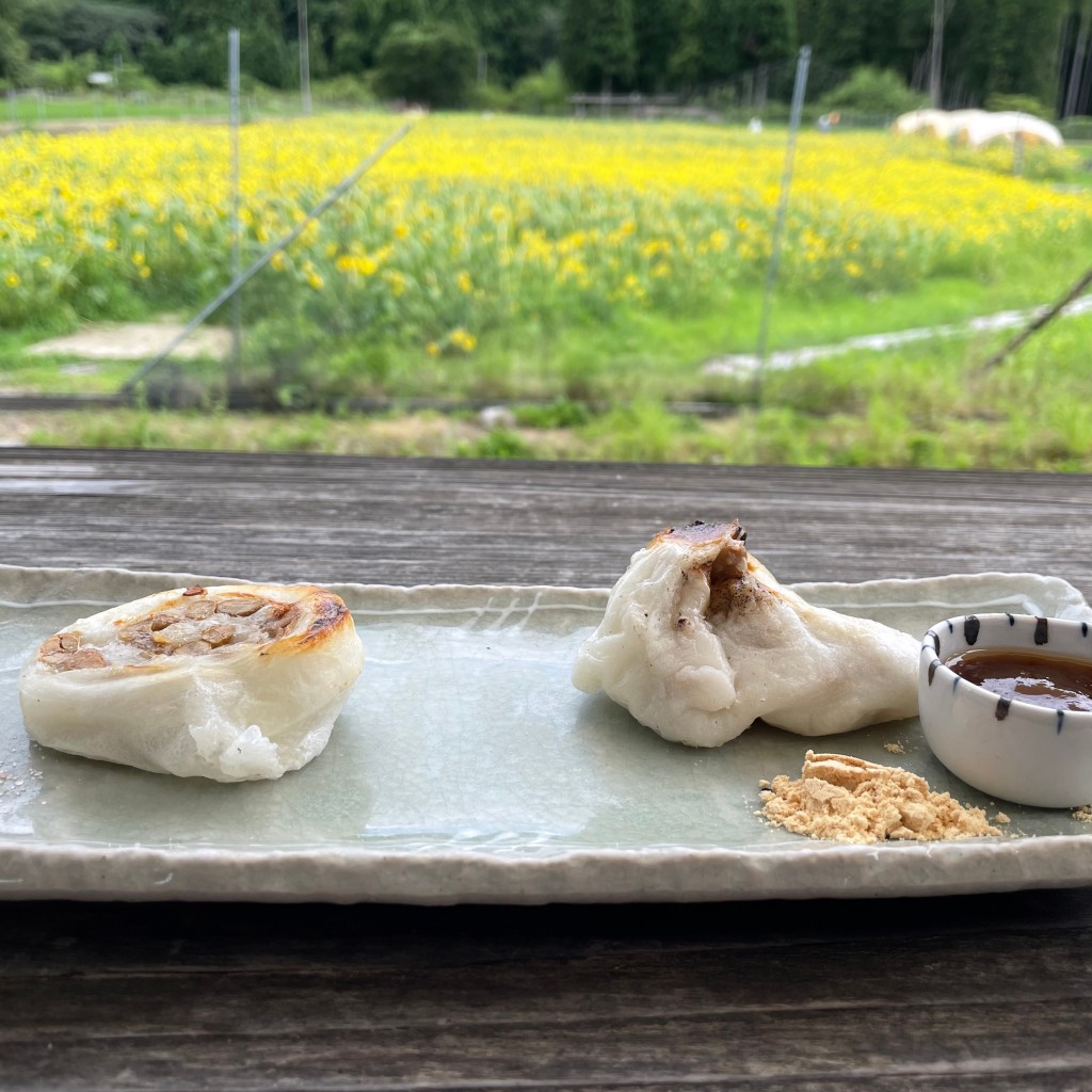 ユーザーが投稿した納豆もち焼きもちの写真 - 実際訪問したユーザーが直接撮影して投稿した京北下中町そば京蕪庵の写真