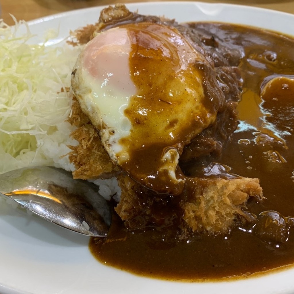 ユーザーが投稿したカツカレーの写真 - 実際訪問したユーザーが直接撮影して投稿した山吹町洋食キッチンヨッチの写真