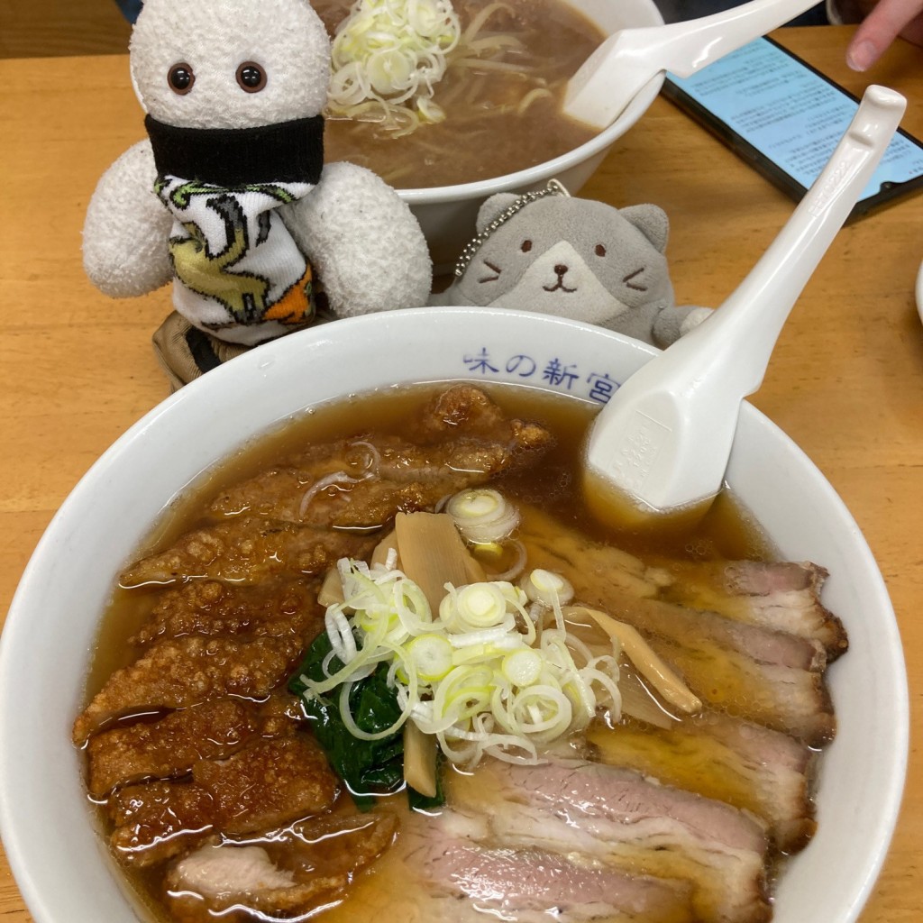 ヒロヤチンさんが投稿した小鶴ラーメン / つけ麺のお店味の新宮 小鶴店/アジノシングウの写真