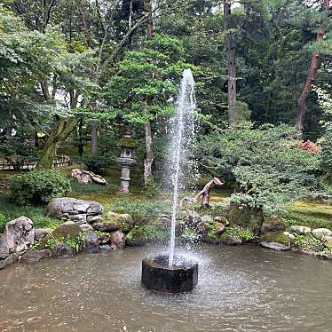 実際訪問したユーザーが直接撮影して投稿した兼六町地域名所兼六園 噴水の写真