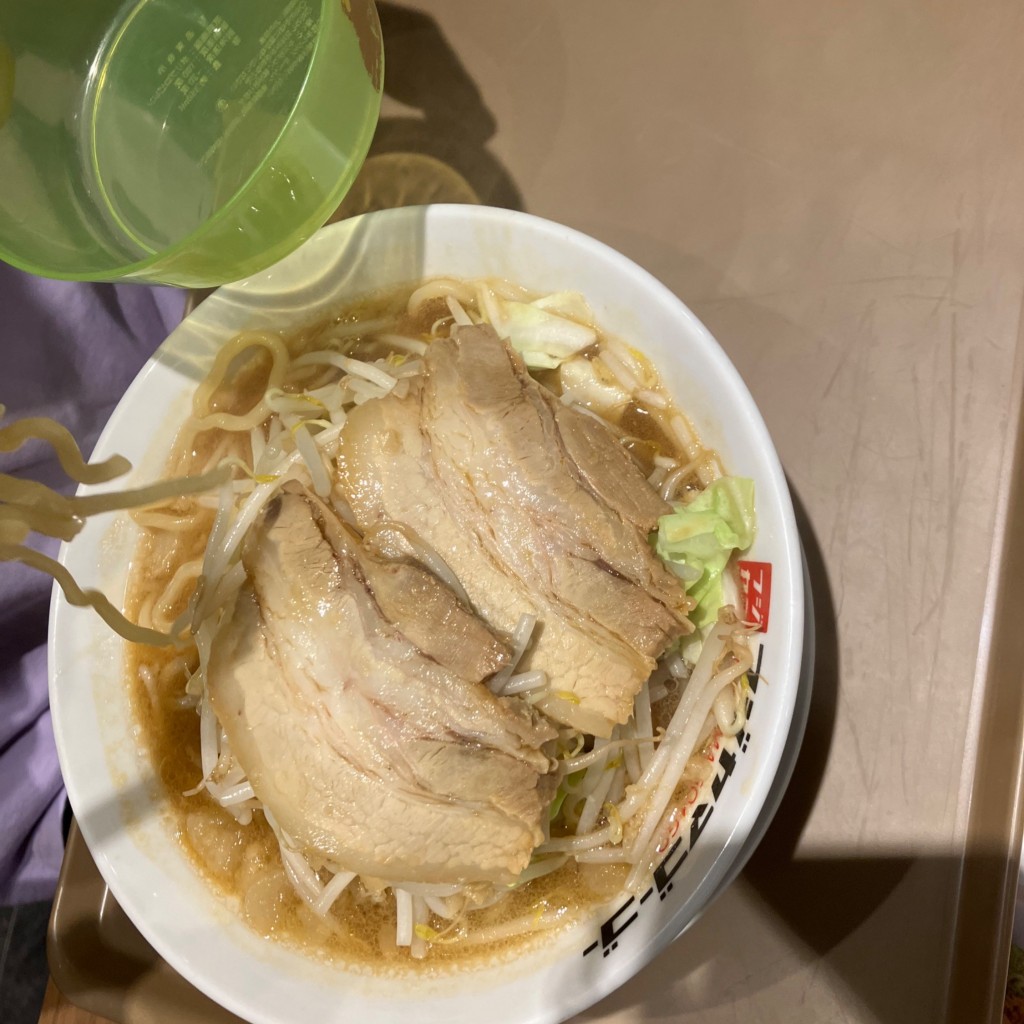 ユーザーが投稿したランチ二郎ラーメンの写真 - 実際訪問したユーザーが直接撮影して投稿した東田ラーメン専門店フジヤマ55 イオンモール八幡東店の写真