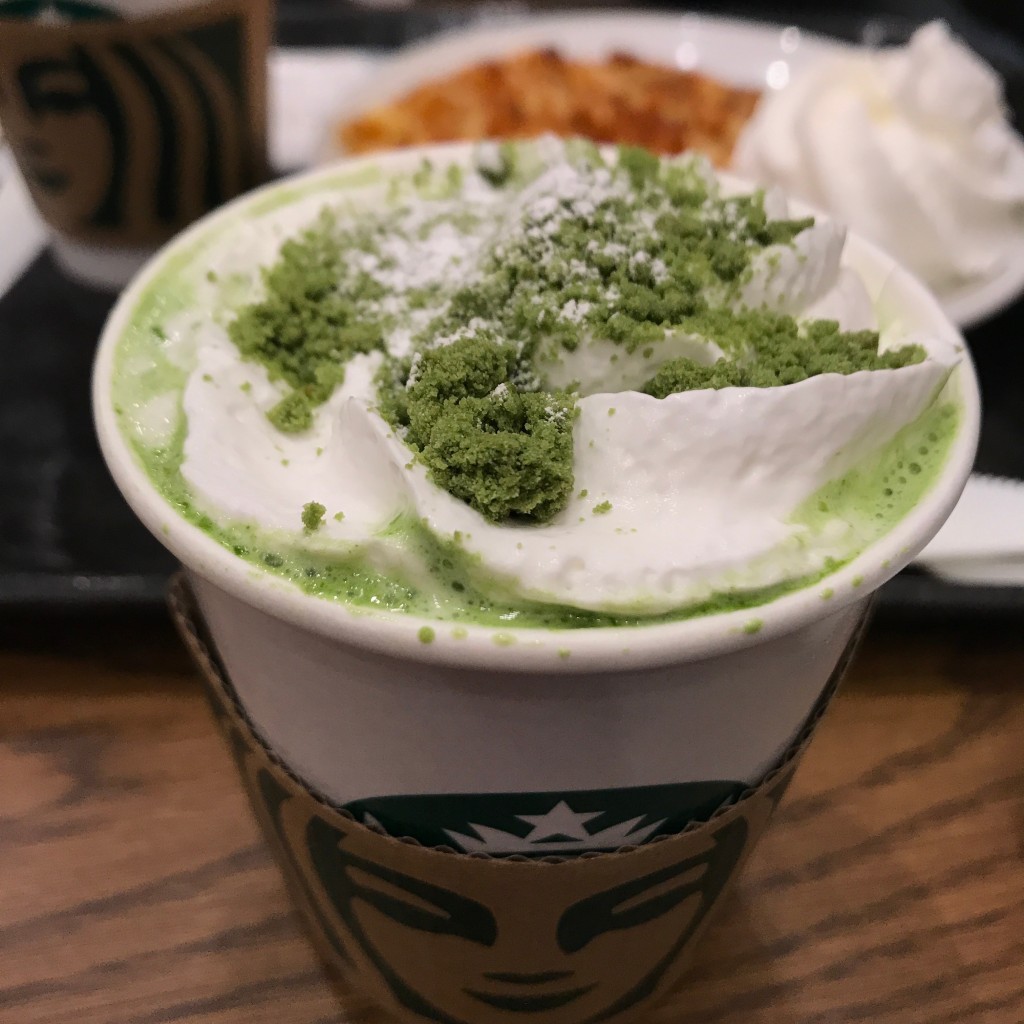 ユーザーが投稿した抹茶×抹茶 ホワイト チョコレートの写真 - 実際訪問したユーザーが直接撮影して投稿した上葛原カフェスターバックスコーヒー サンリブシティ小倉店の写真