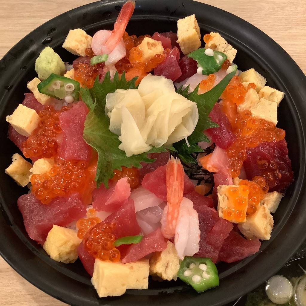 ユーザーが投稿したバラちらし丼の写真 - 実際訪問したユーザーが直接撮影して投稿した歌舞伎町寿司きづなすし 新宿歌舞伎町店の写真