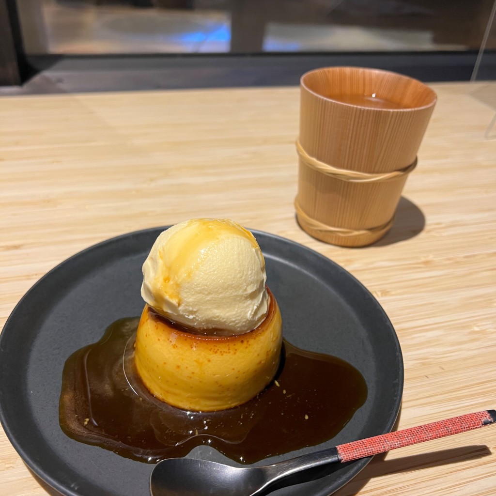 ユーザーが投稿した醤油プリン アイスの写真 - 実際訪問したユーザーが直接撮影して投稿した小島カフェうさぎカフェの写真