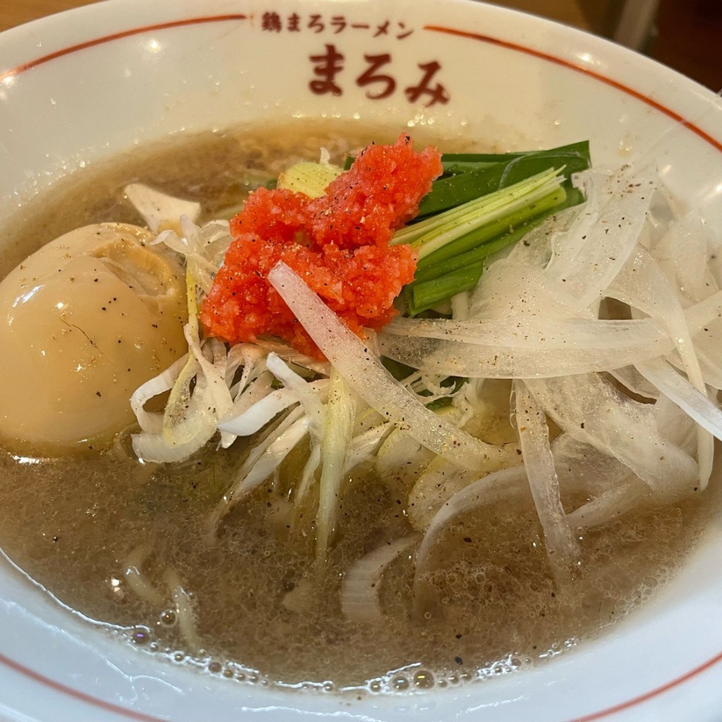 ベーさんが投稿した八日市ラーメン専門店のお店鶏まろラーメン まろみ/ニワトリマロラーメン マロミの写真