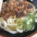 肉うどん - 実際訪問したユーザーが直接撮影して投稿した上川東うどんやぶしげうどん 川東店の写真のメニュー情報