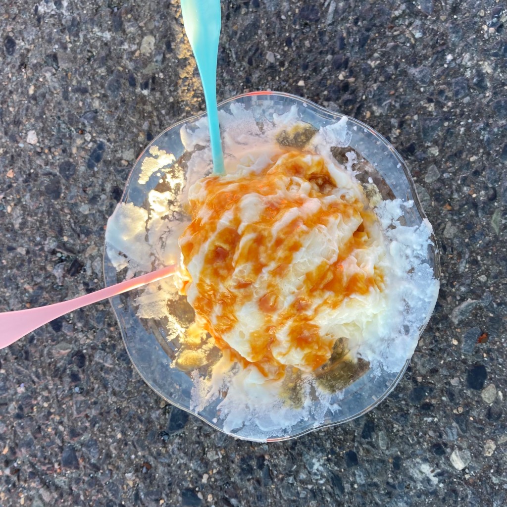 ユーザーが投稿したミルクキャラメルの写真 - 実際訪問したユーザーが直接撮影して投稿した江陽かき氷チャーミースノーアイス ラピア店の写真