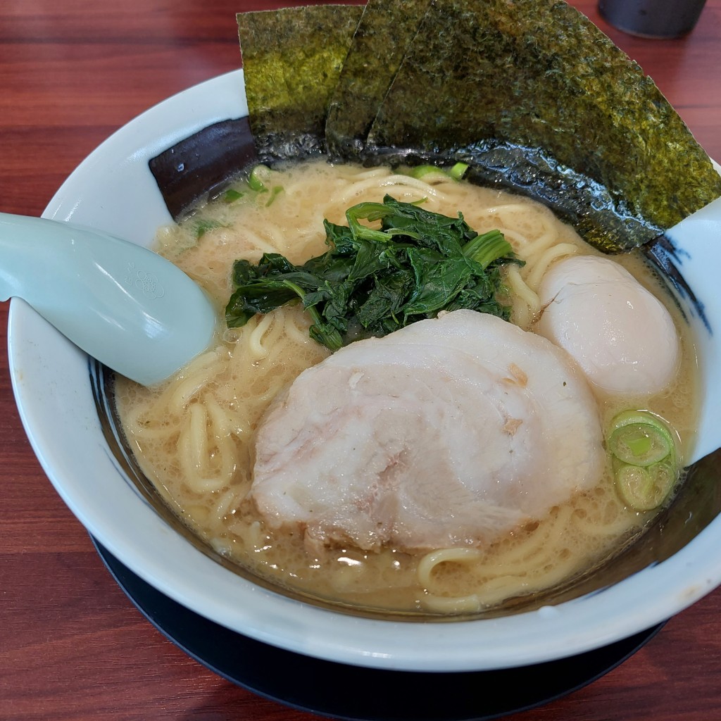 ユーザーが投稿した味玉ラーメンの写真 - 実際訪問したユーザーが直接撮影して投稿した鷲塚ラーメン専門店濃厚家系ラーメン ぼんち家の写真