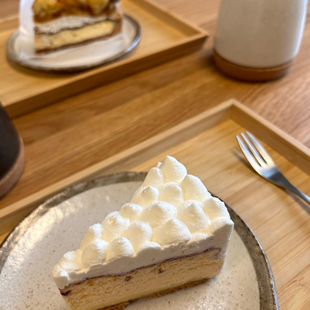 ユーザーが投稿したニューヨークチーズケーキの写真 - 実際訪問したユーザーが直接撮影して投稿した五ケ丘ケーキパティスリーブールブールの写真