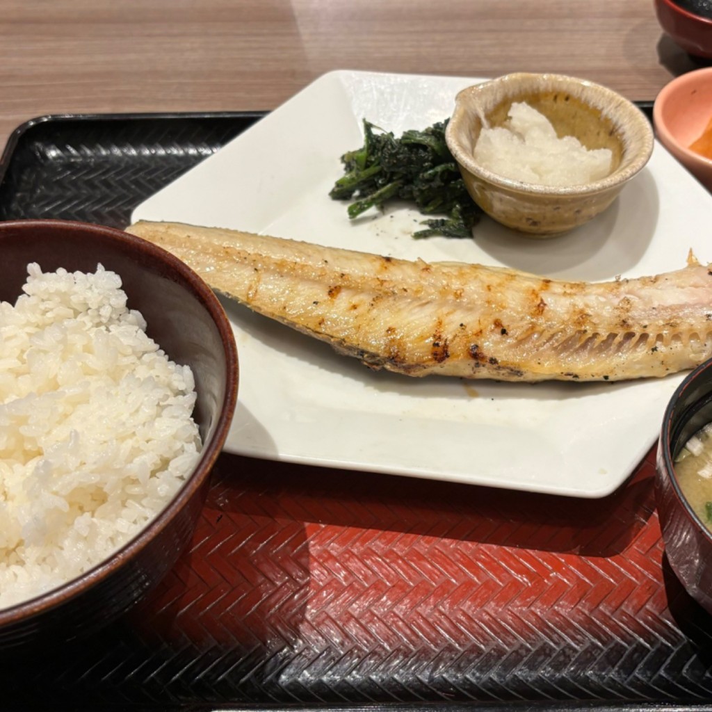 ユーザーが投稿した[定食]しまほっけの炭火焼きの写真 - 実際訪問したユーザーが直接撮影して投稿した柏定食屋大戸屋 柏駅南口店の写真