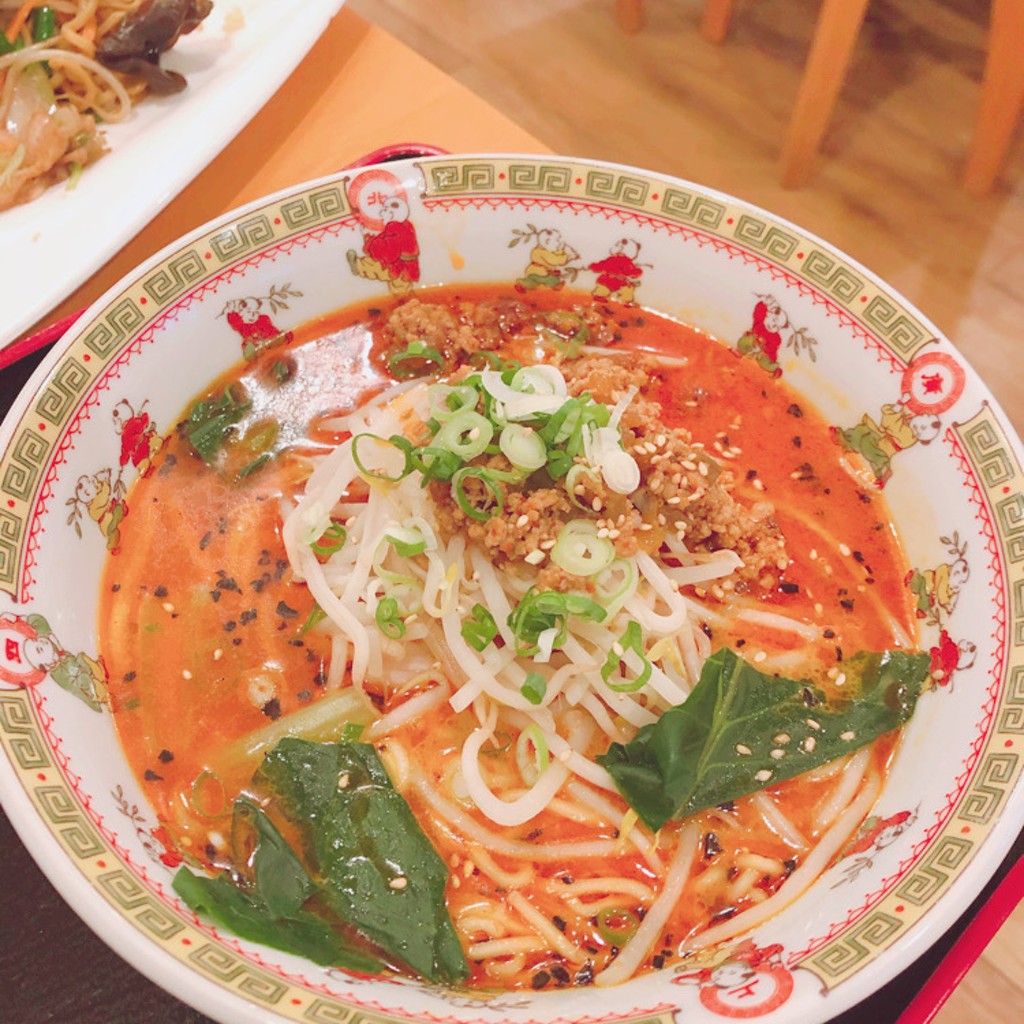 ユーザーが投稿した坦々麺のチャーハンセットの写真 - 実際訪問したユーザーが直接撮影して投稿した北別府北京料理北京菜館 楽民酒家の写真