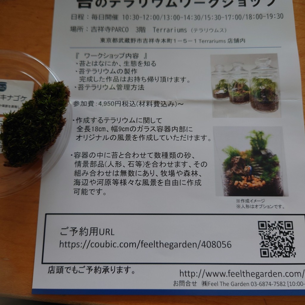 実際訪問したユーザーが直接撮影して投稿した吉祥寺本町フラワーショップTerrariums by Feel The Gardenの写真