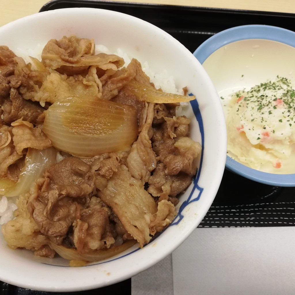 ユーザーが投稿した牛めしミニの写真 - 実際訪問したユーザーが直接撮影して投稿した中央牛丼松屋 松本駅前店の写真