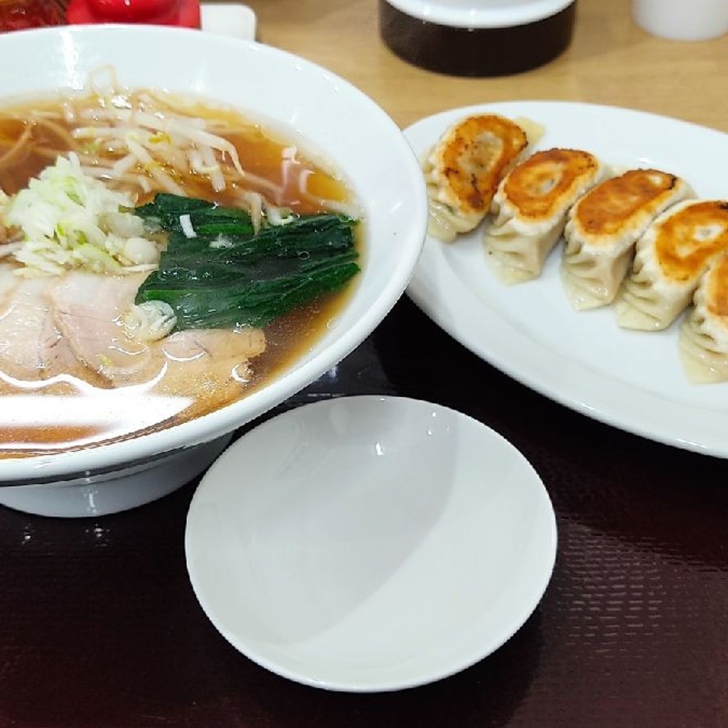 ユーザーが投稿した麺セットの写真 - 実際訪問したユーザーが直接撮影して投稿した開成ラーメン専門店中華麺飯パーク 蝦夷の写真