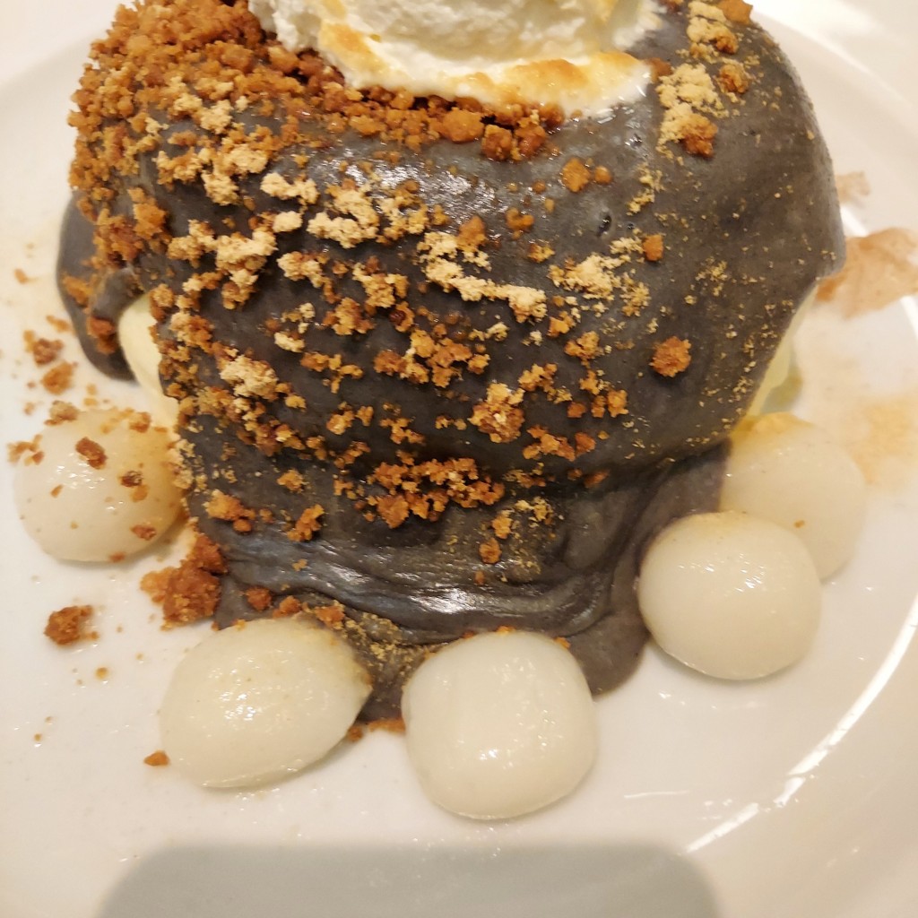 ユーザーが投稿した黒ごまきなこパンケーキの写真 - 実際訪問したユーザーが直接撮影して投稿した新丸子東カフェザ・フレンチトースト ファクトリー 武蔵小杉店の写真