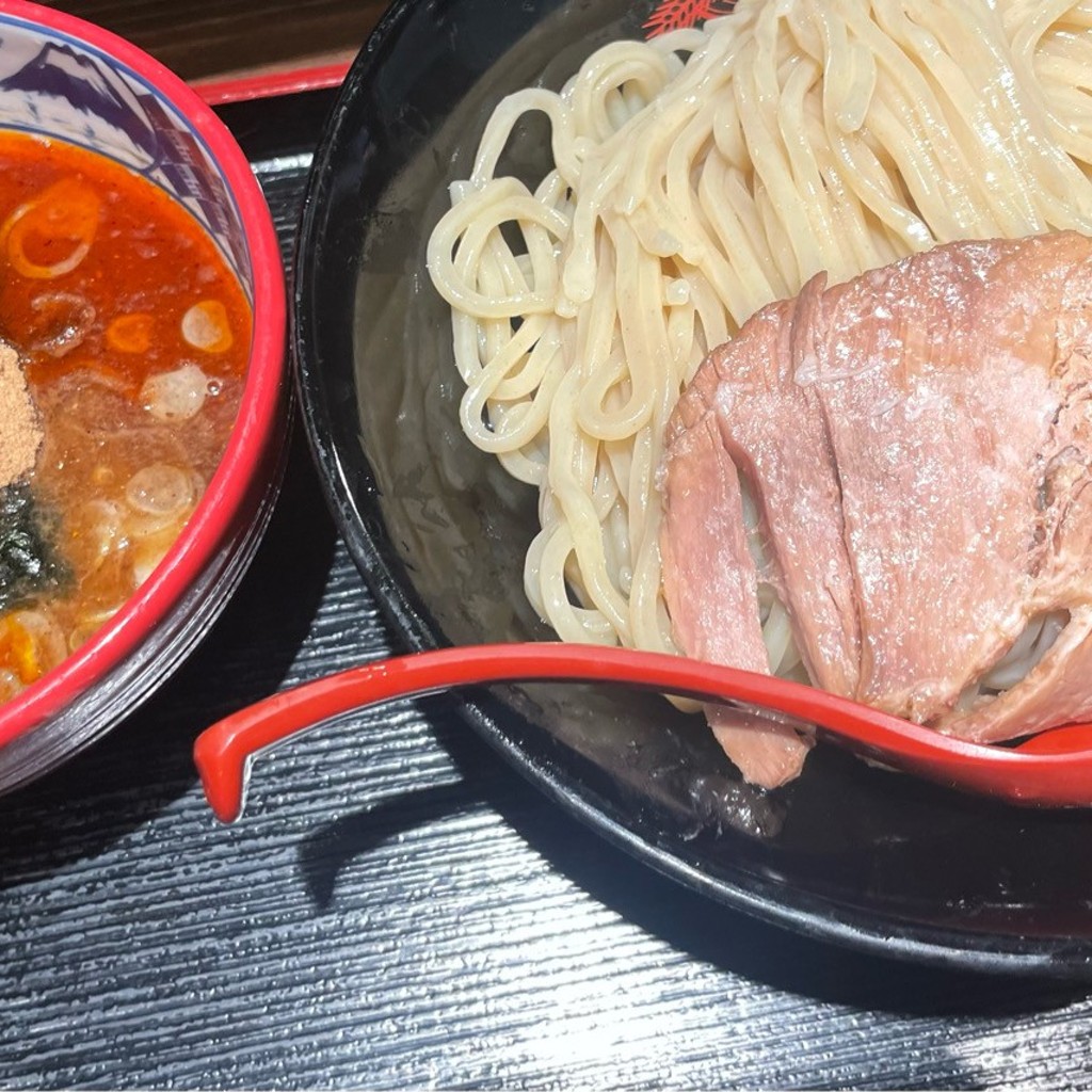 ユーザーが投稿した辛つけ麺(大)の写真 - 実際訪問したユーザーが直接撮影して投稿した広野台つけ麺専門店三田製麺所 イオンモール座間店の写真