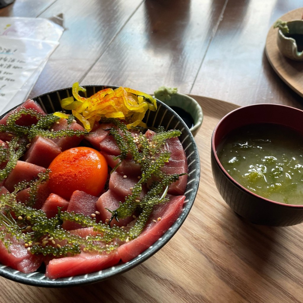 ユーザーが投稿した赤身丼の写真 - 実際訪問したユーザーが直接撮影して投稿した居酒屋本マグロと島ごはん PANARI 京都河原町三条の写真